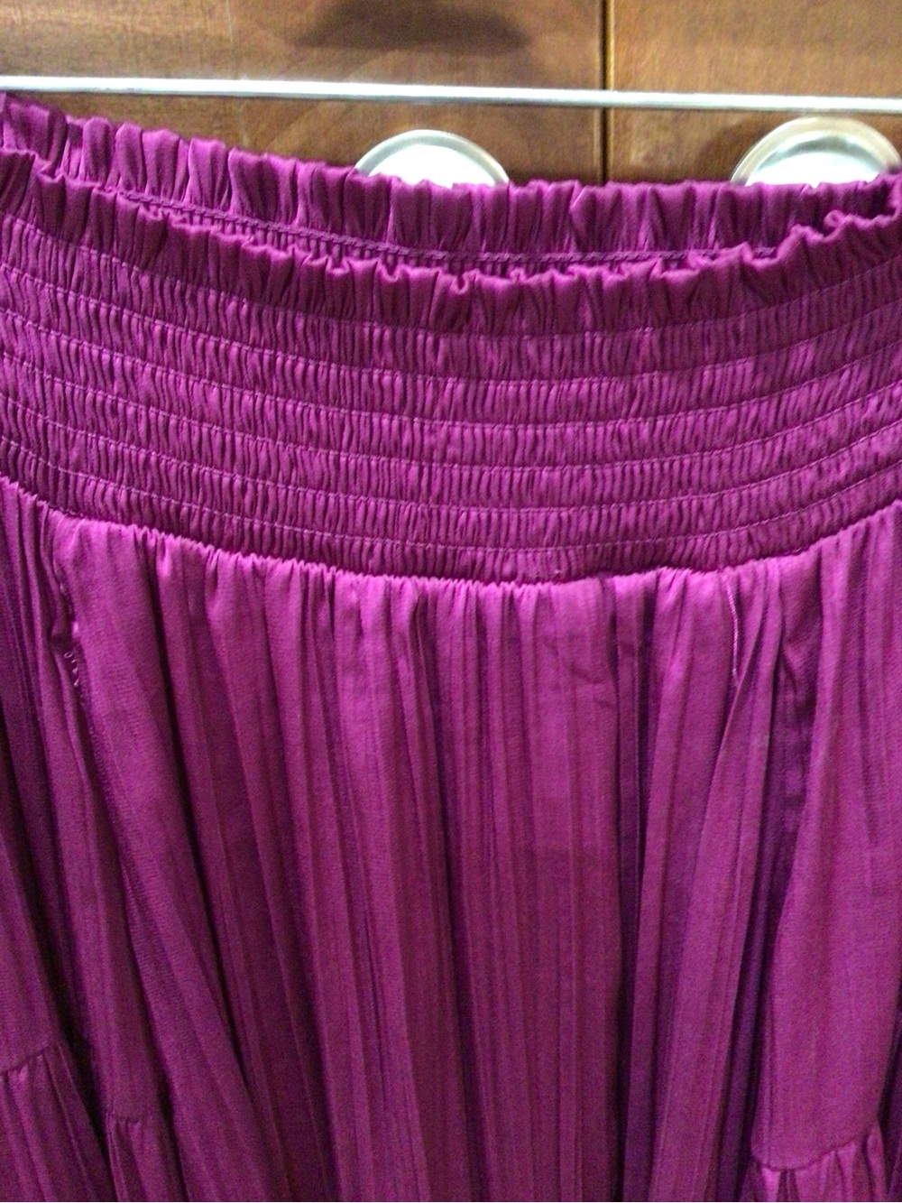 Worthington Silky Flowy Festival Asymmetrical Maxi Skirt L - Picture 2 of 4